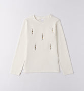 maglia girocollo manica lunga ragazza